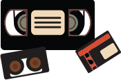 vhs videocassette and video